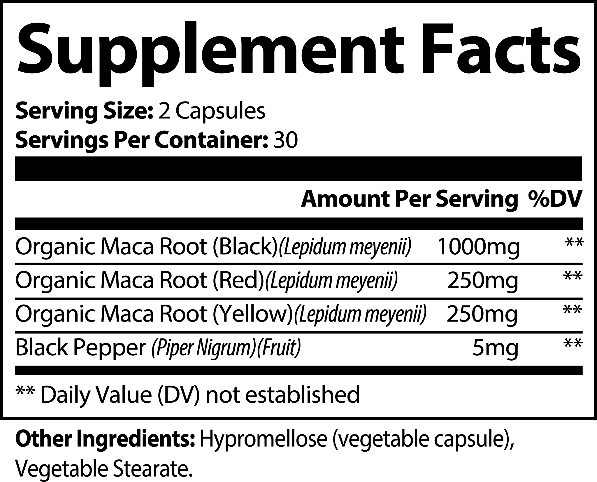 Metavo.com Natural Extracts Maca Plus