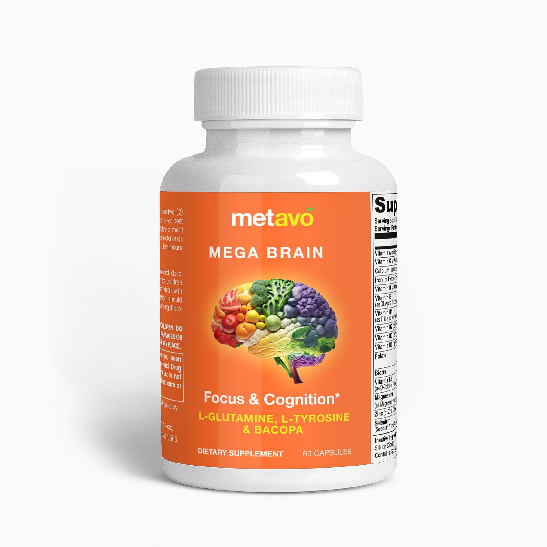 Metavo.com Specialty Supplements Nootropic Brain & Focus Formula