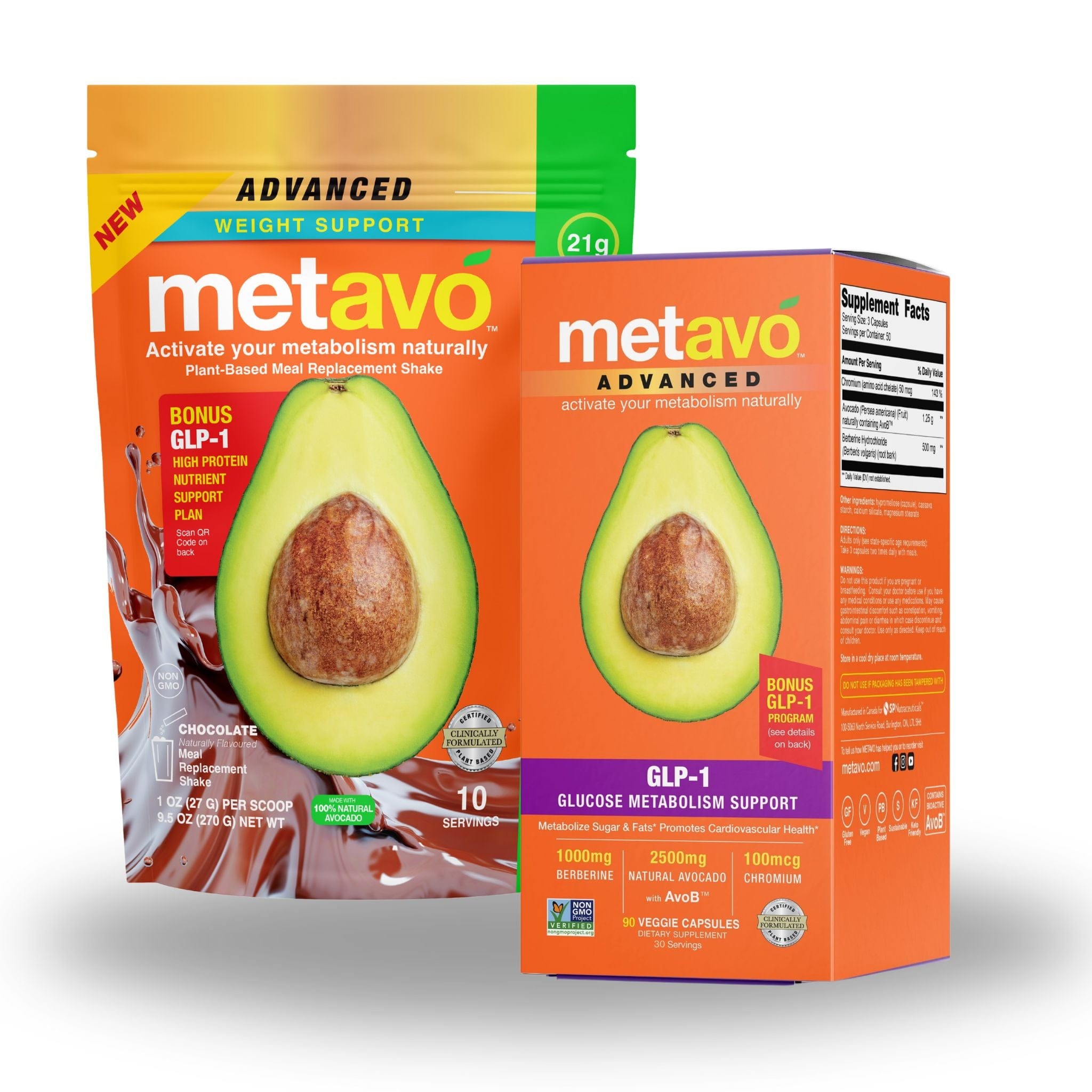 Metavo US Bundle Metavo Metabolic Kick Start - Advanced GLP-1 Weight & Glucose Support