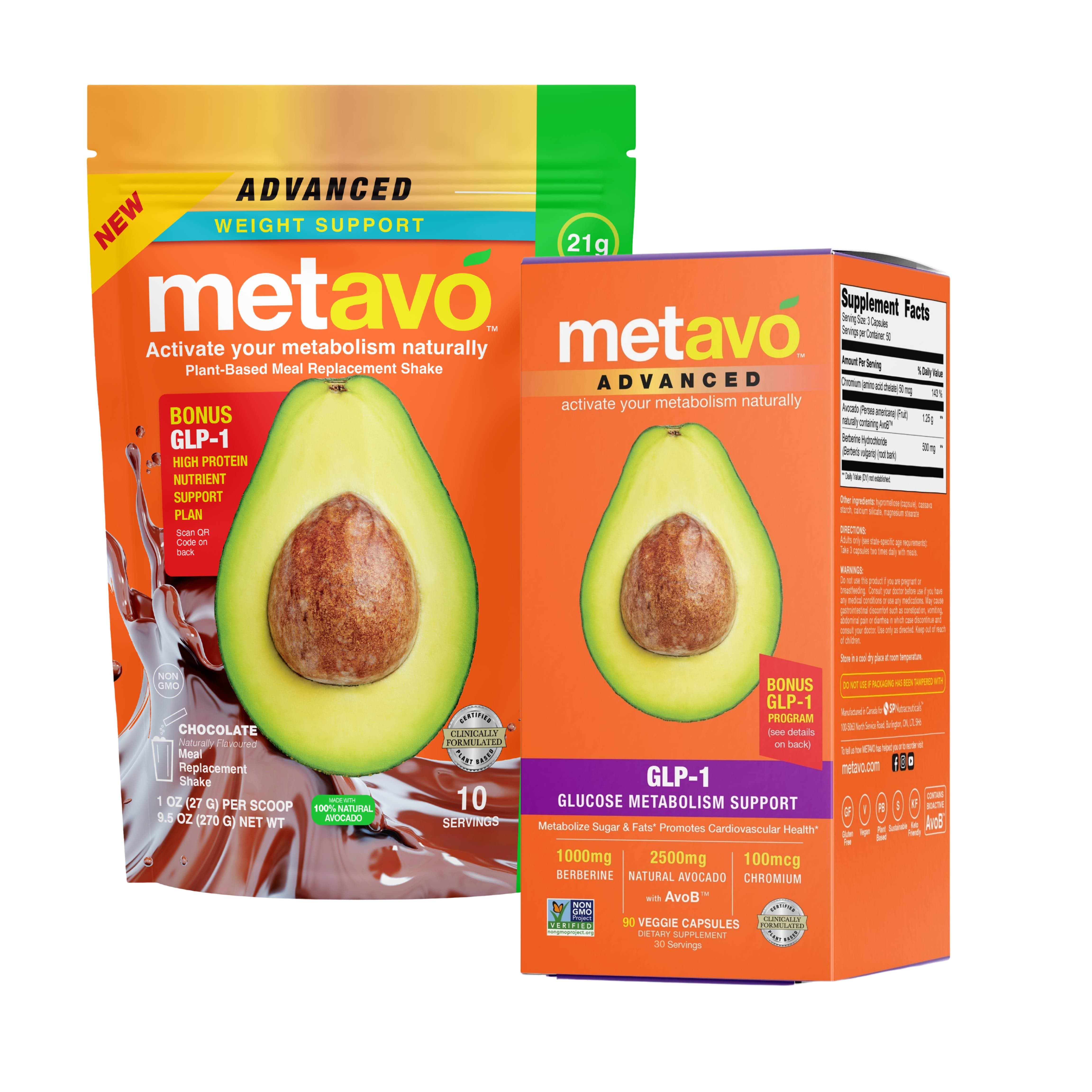 Metavo US Bundle Metavo Metabolic Kick Start - Advanced GLP-1 Weight & Glucose Support