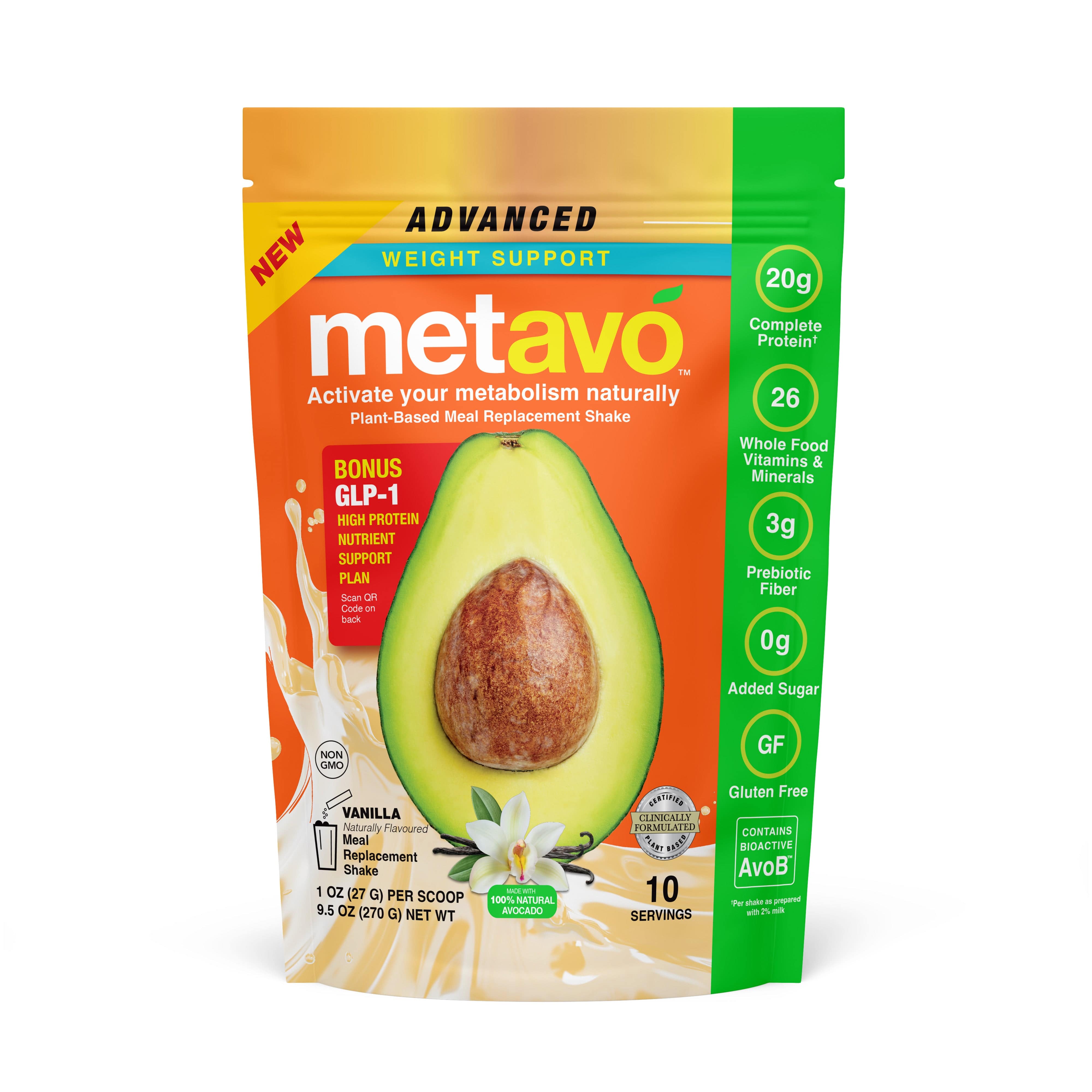 Metavo US Metavo GLP-1 Metavo Advanced GLP-1 Weight Support Meal Replacement Vanilla